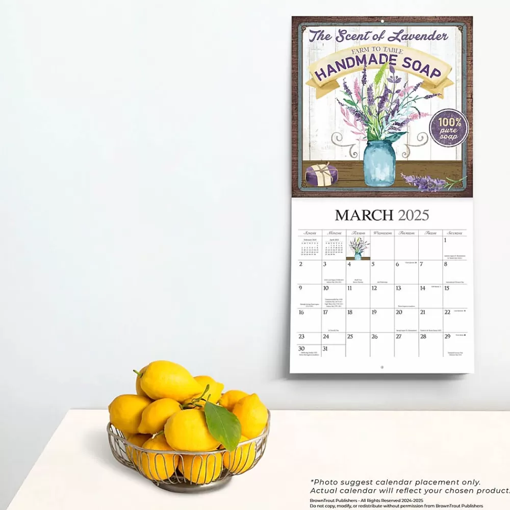 Hopper Studios 2025 Calendars<2025 Farmer's Market 12" x 12" Monthly Wall Calendar (9781773728148)