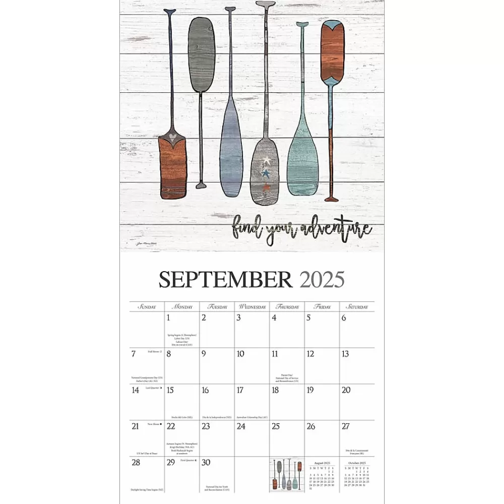 Hopper Studios 2025 Calendars<2025 Love The Journey 12" x 24" Monthly Square Wall Calendar (9781773728179)
