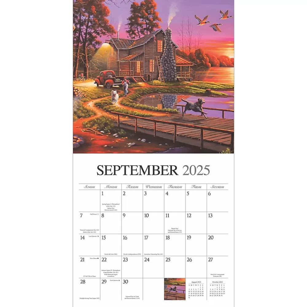 Hopper Studios 2025 Calendars<2025 Vintage Country 12" x 12" Monthly Wall Calendar (9781773728186)