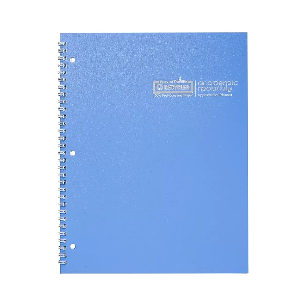 House of Doolittle Academic Planners<2024-2025 8.5" x 11" Academic Monthly Planner, Leatherette Cover, Bright Blue (26308-25)