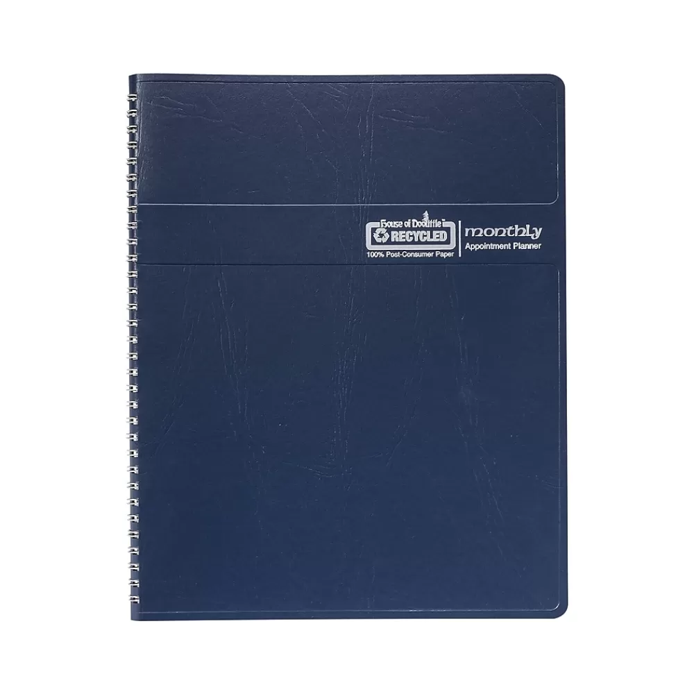 House of Doolittle 2025 Planners<2025 8.5" x 11" Monthly Planner, Faux Leather Cover, Blue (26207-25)