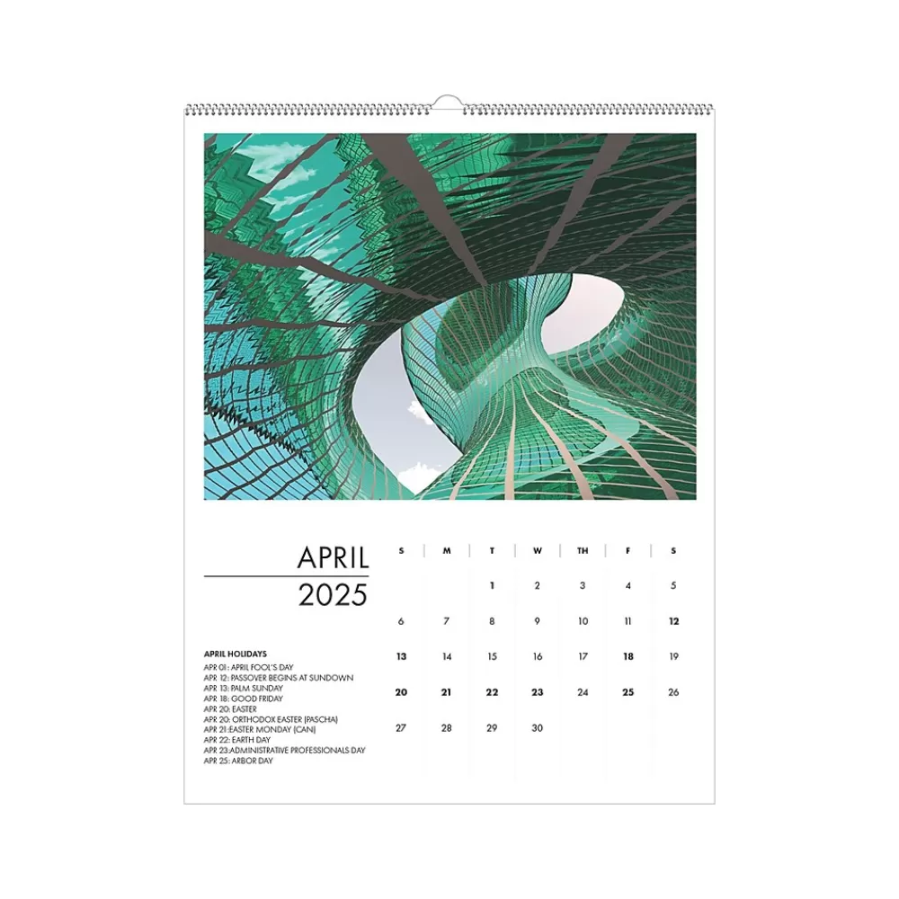 House of Doolittle 2025 Calendars<2025 Abstract Architecture 11" x 14" Monthly Wall Calendar (315-25)