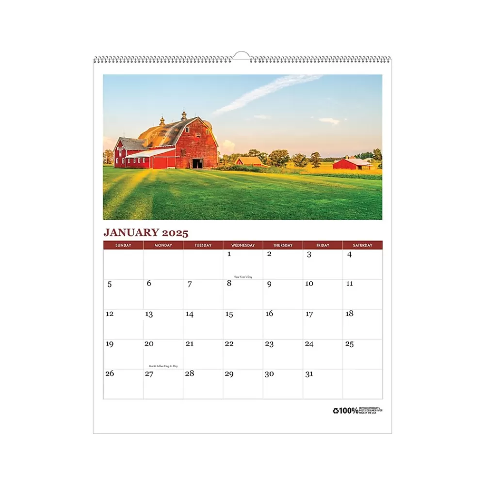 House of Doolittle 2025 Calendars<2025 Farm Life 11" x 14" Monthly Wall Calendar (316-25)