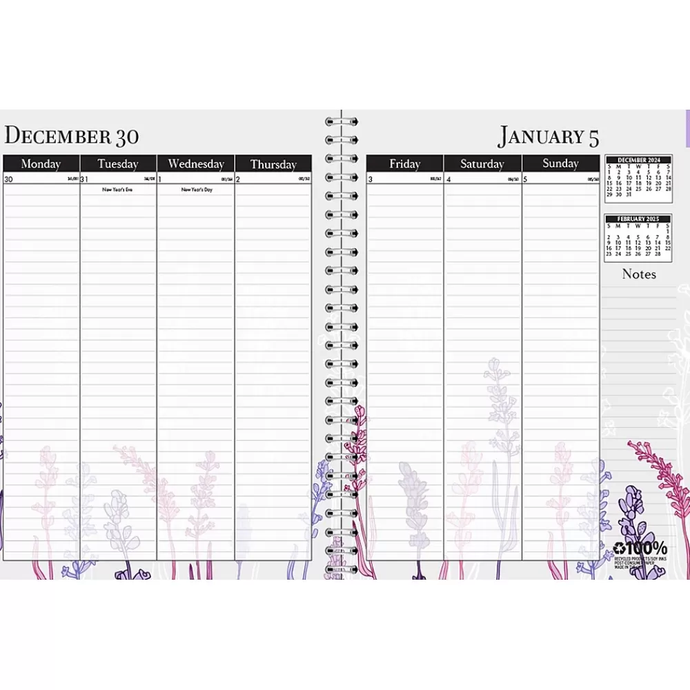 House of Doolittle 2025 Planners<2025 Wild Flower 8.5" x 11" Weekly & Monthly Planner, Paperboard Cover, Multicolor (28774-25)