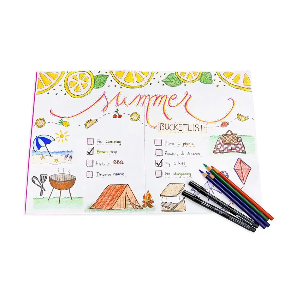 Hygloss Composition Notebooks<Blank Books, 8.5" x 11", 24 Sheets, Assorted Colors, 6/Pack, 2/Bundle (HYG77735-2)
