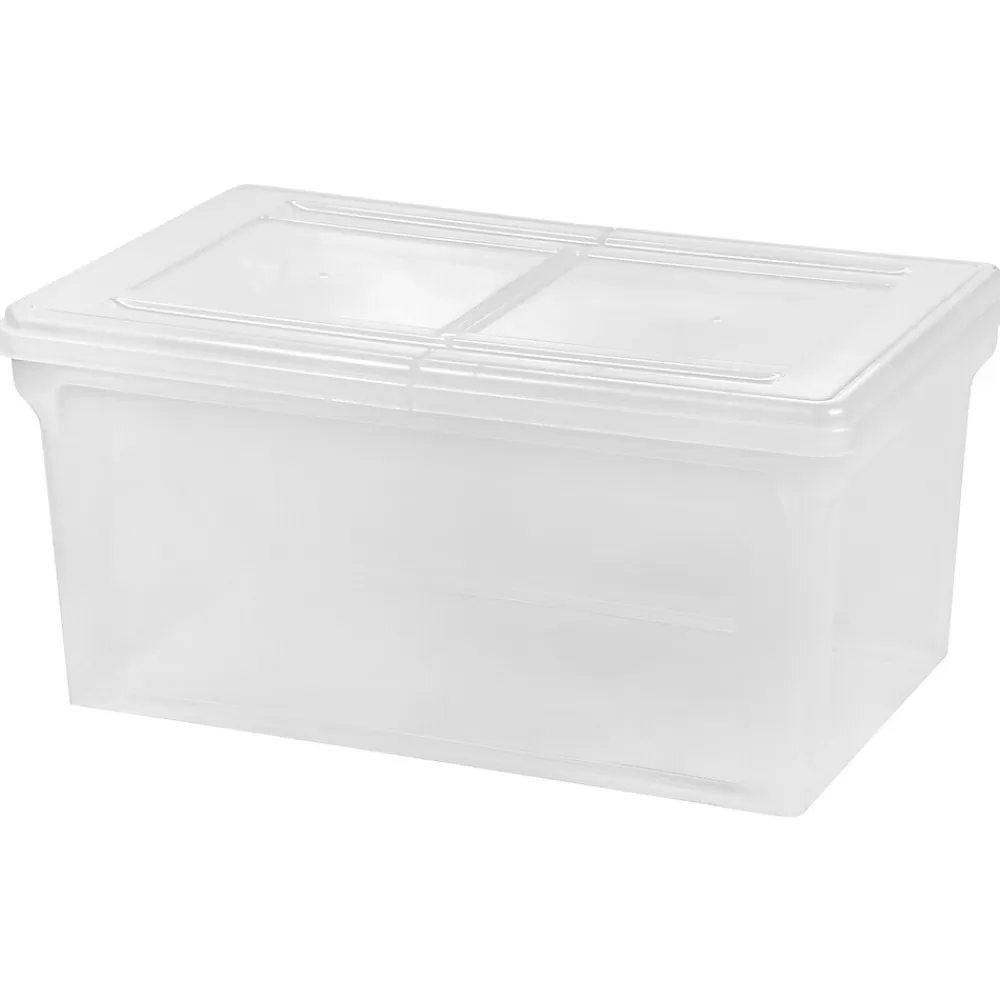 Iris File Storage<Letter Size File Box Storage, Clear (139921)