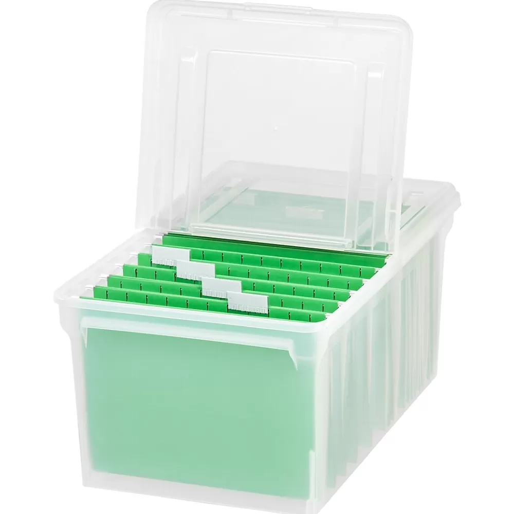 Iris File Storage<Letter Size File Box Storage, Clear (139921)