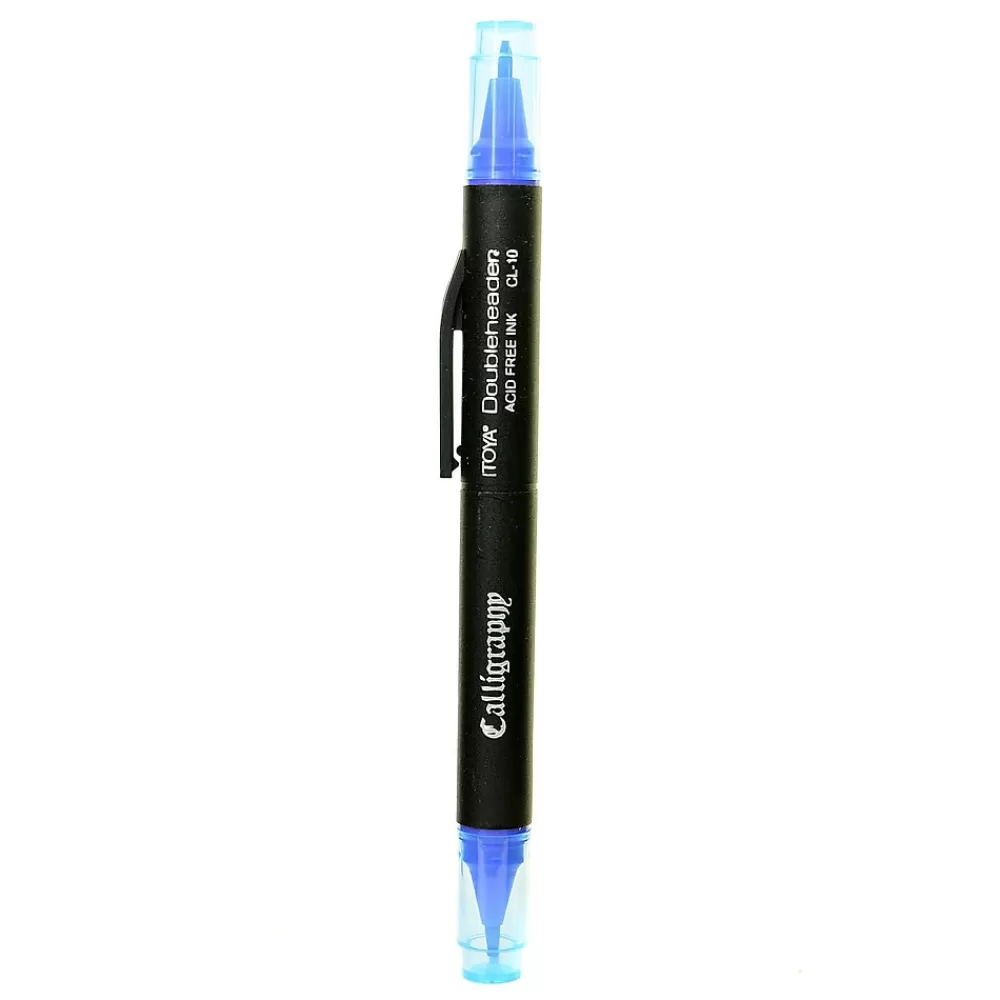 Itoya Markers<Doubleheader Calligraphy Marker blue [Pack of 12]