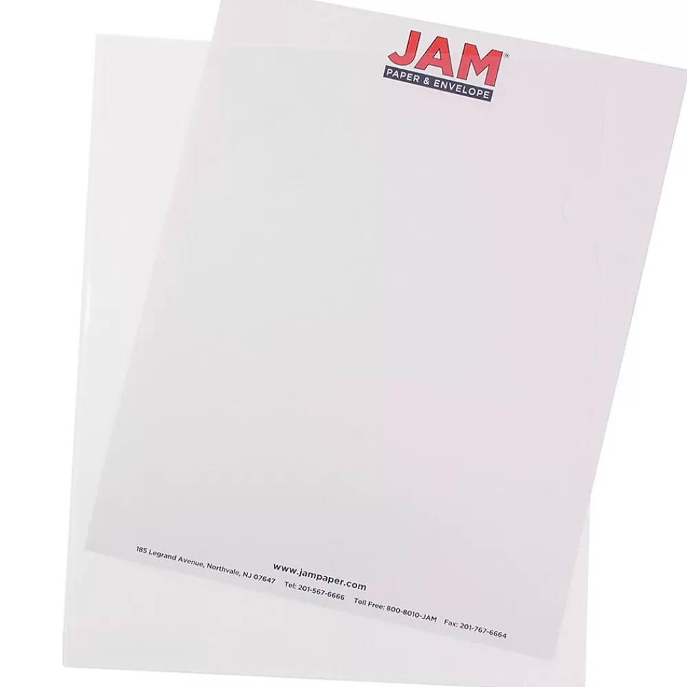 JAM Paper Sheet Protectors<® Heavyweight Plastic Sleeves, 9" x 12", Clear, 12/Pack (2226316988)