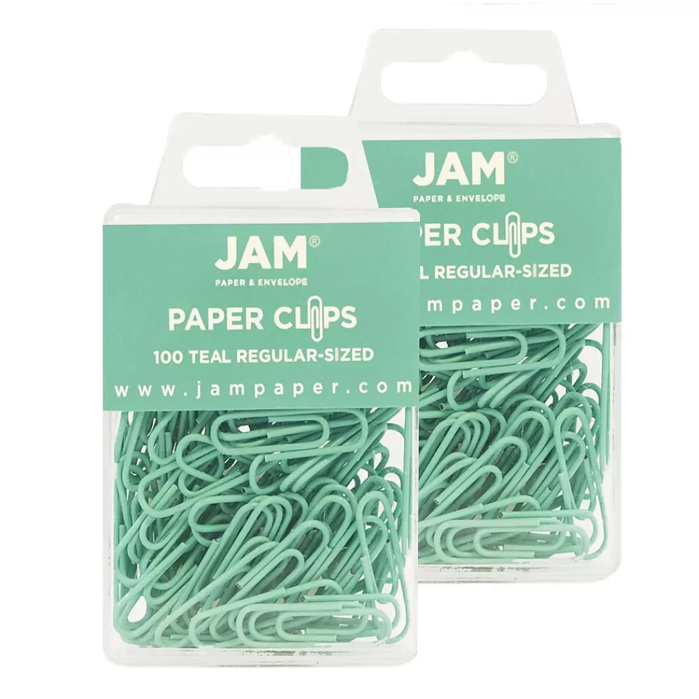 JAM Paper Clips & Fasteners<Paper Clips, 1" Capacity, , 100 Clips/Pack, 2/Pack (21832064a)