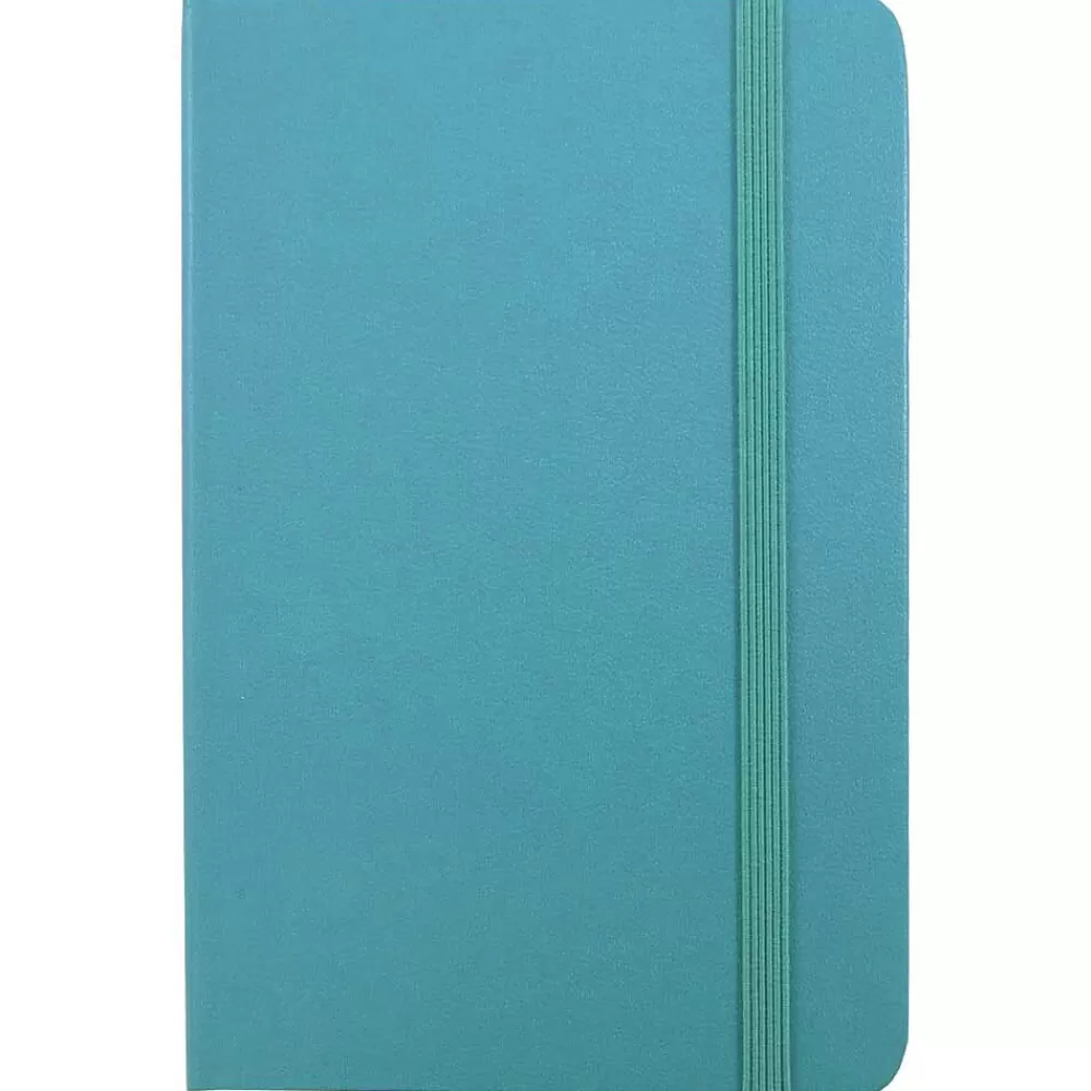 JAM Paper Notebooks<Professional Notebooks, 5.8" x 8.3", Wide Ruled, 70 Sheets, Blue (340528855)