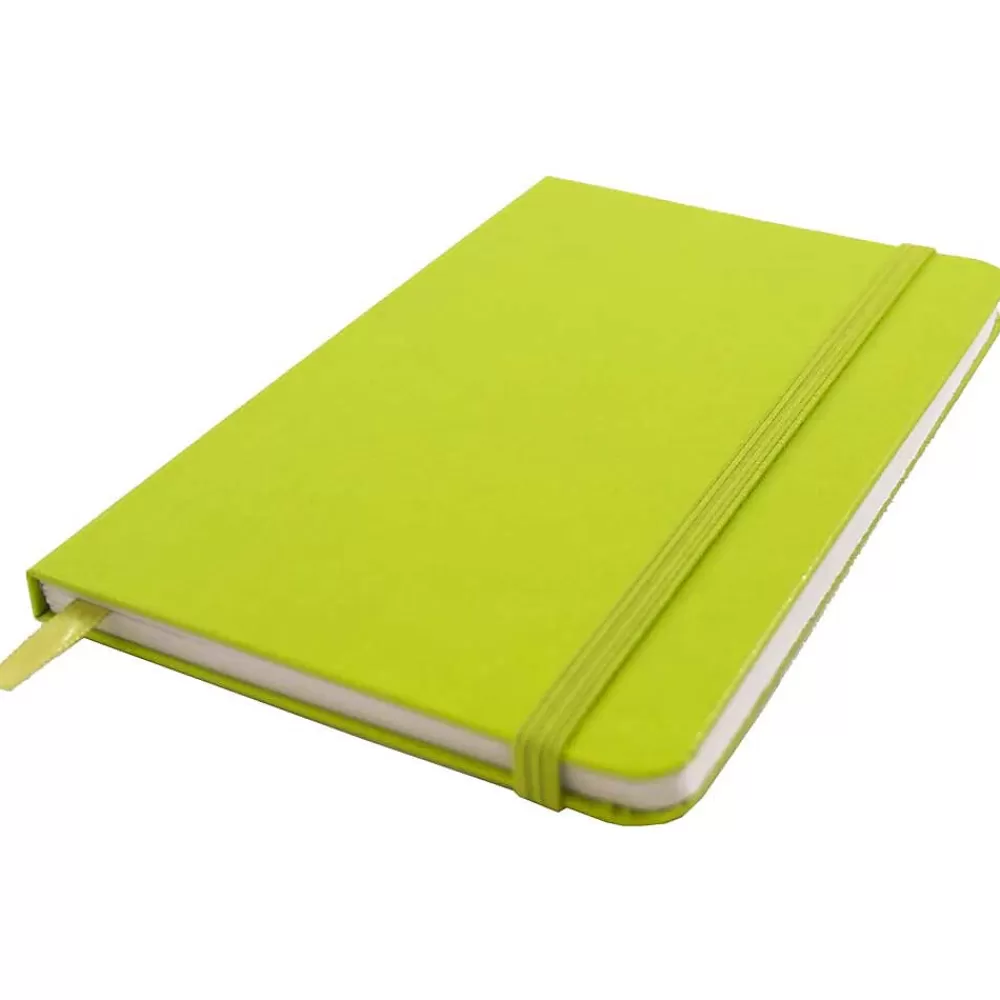 JAM Paper Notebooks<Professional Notebooks, 5.8" x 8.3", Wide Ruled, 70 Sheets, Green (340528859)