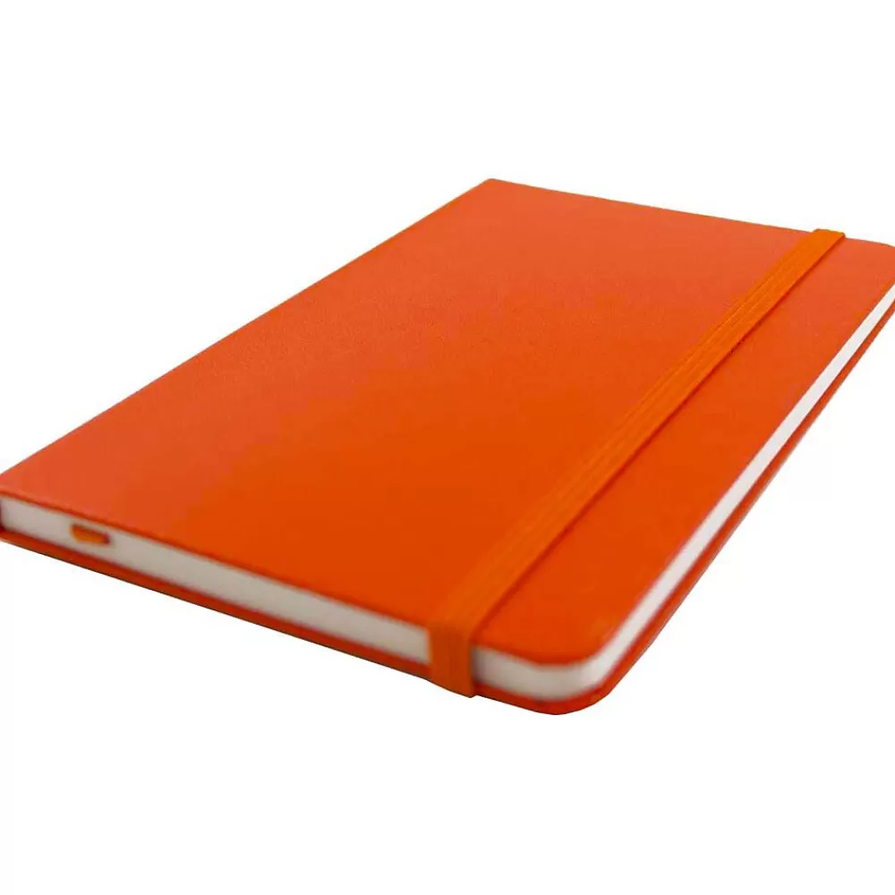 JAM Paper Notebooks<Professional Notebooks, 4" x 6", Wide Ruled, 70 Sheets, Orange (340528848)