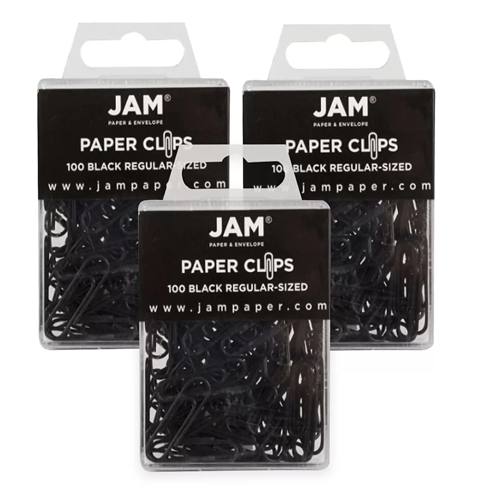 JAM Paper Clips & Fasteners<Small Paper Clips, , 3 Packs of 100 (2183750B)