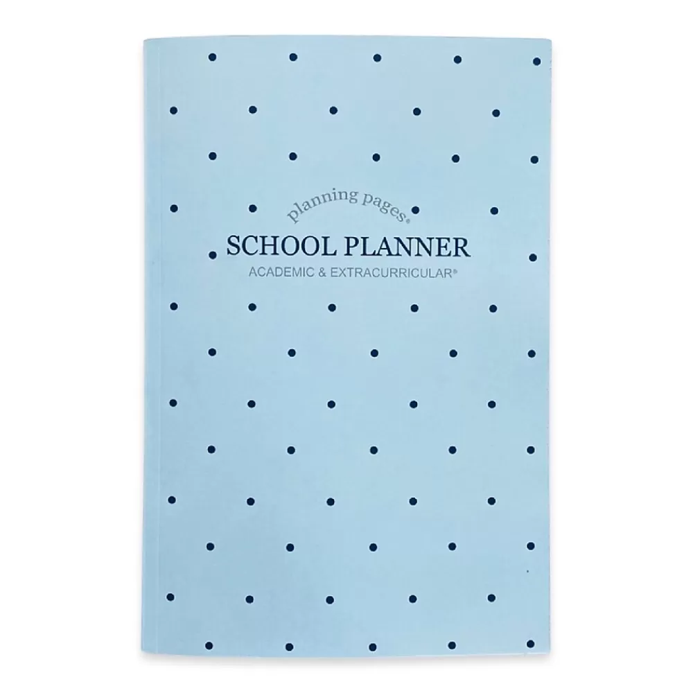 Kahootie Co. Academic Planners<It's That Kinda Day School & After School 9" x 6" Monthly & Weekly Planner, Teal Polka Dots (ITKSTPD)