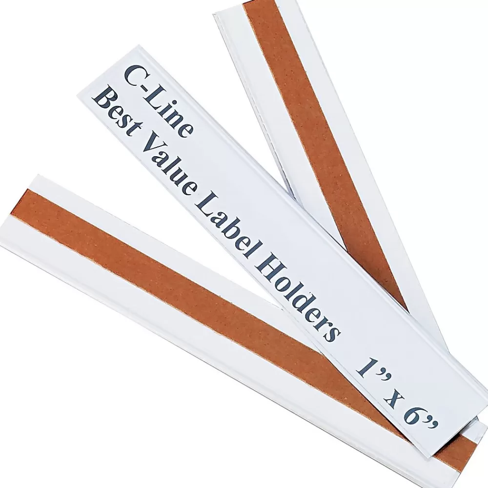 C-Line Labels<Label Holders, 1" x 6", 50 /Pack (CLI87627)