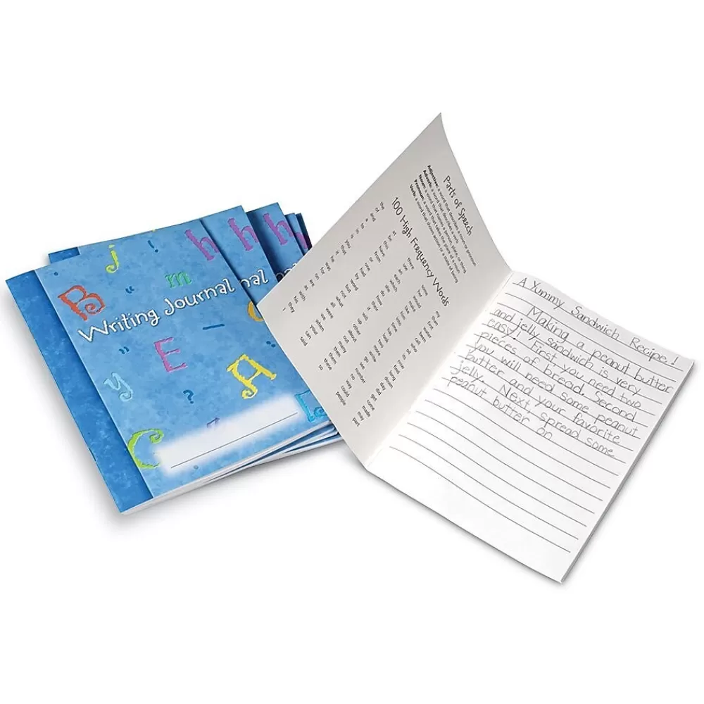 Learning Resources Journals<Make a Story Writing Hardcover Journal, 7" x 9", Blue, 10/Set (LER3467)