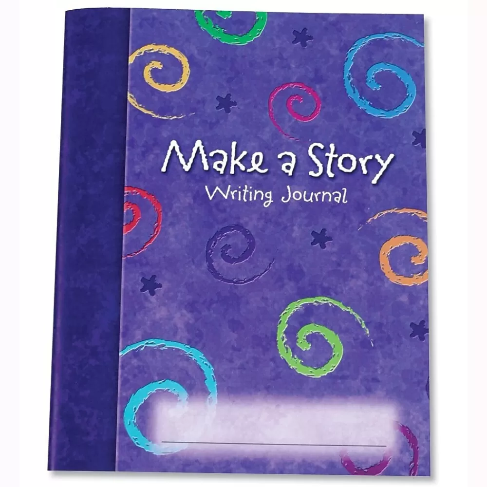 Learning Resources Journals<Make a Story Writing Hardcover Journal, 7" x 9", Purple, 10/Set (LER3469)