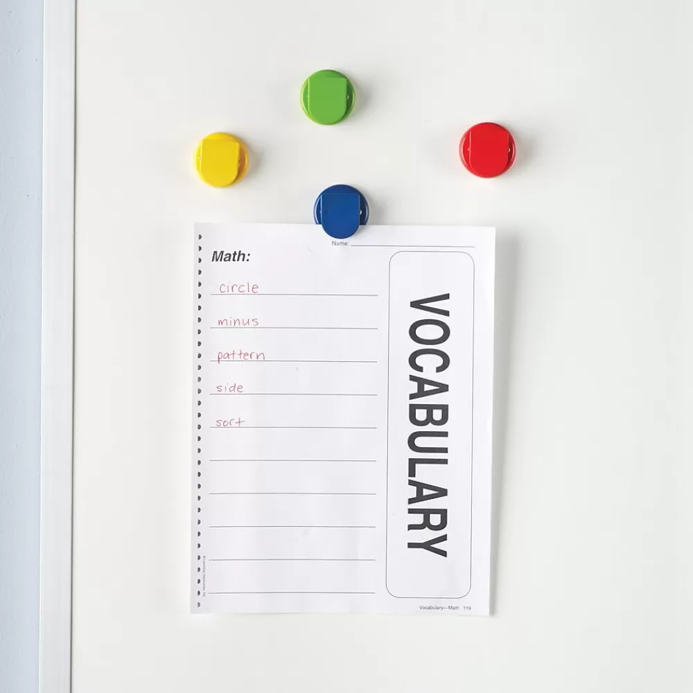 Learning Resources Clips & Fasteners<Super Strong Magnetic Clips 1.5" in Diameter, Assorted, Pack of 4 (LER2692)