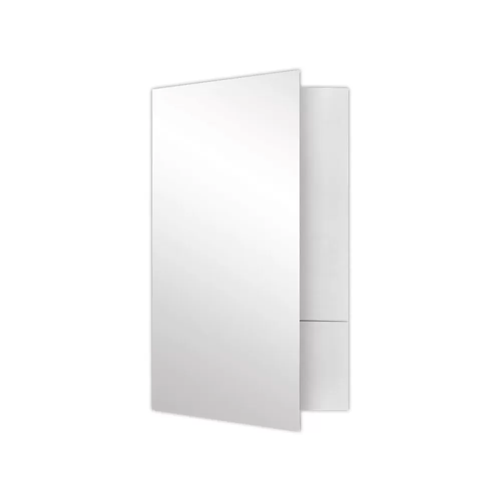 LUX Pocket Folders<Legal Size Folders, Standard Two Pockets, White Gloss, 250/Pack (LF-118-SG12-250)
