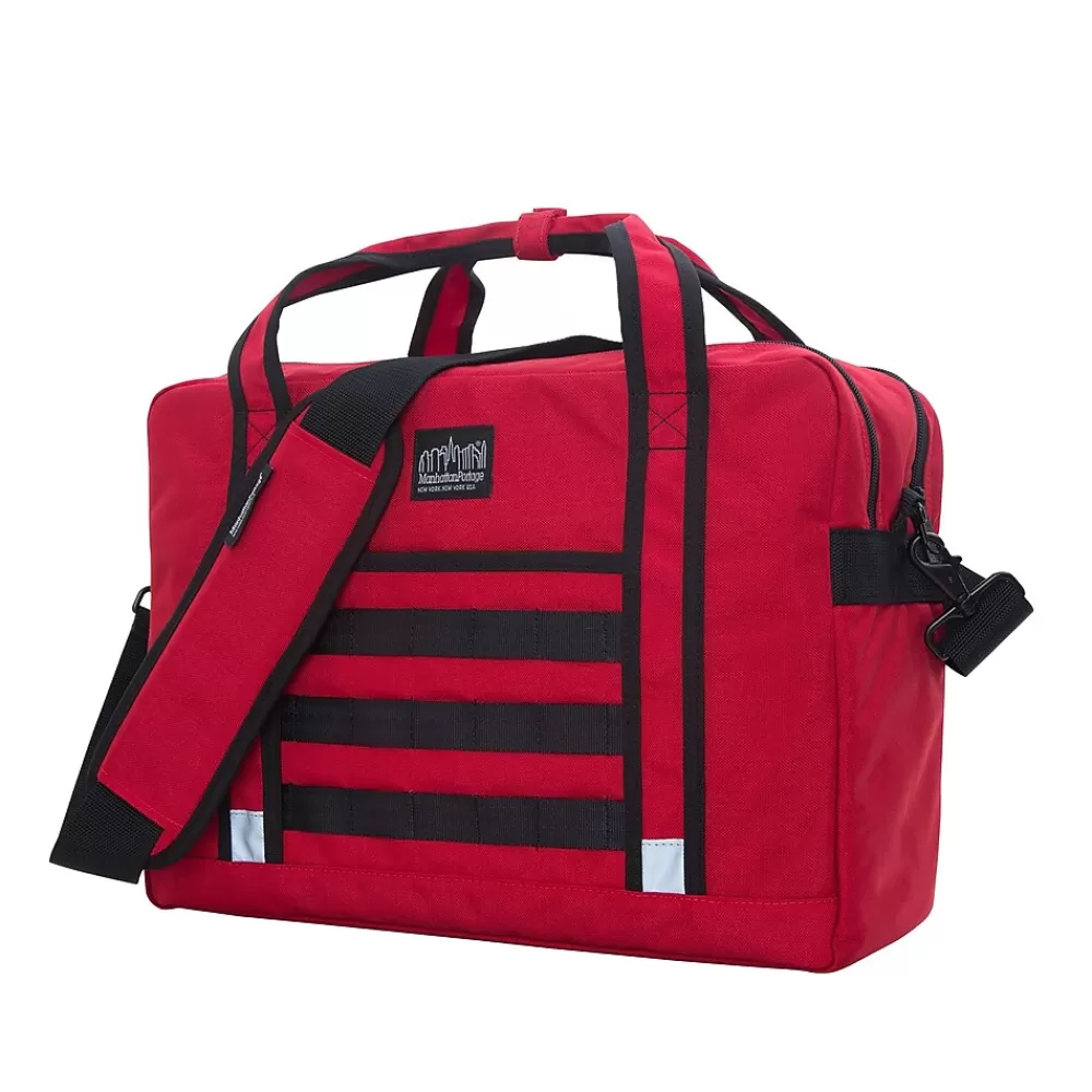 Manhattan Portage Laptop Bags<Yorkville 15" Fabric Laptop Bag, Red (1628-BL RED)