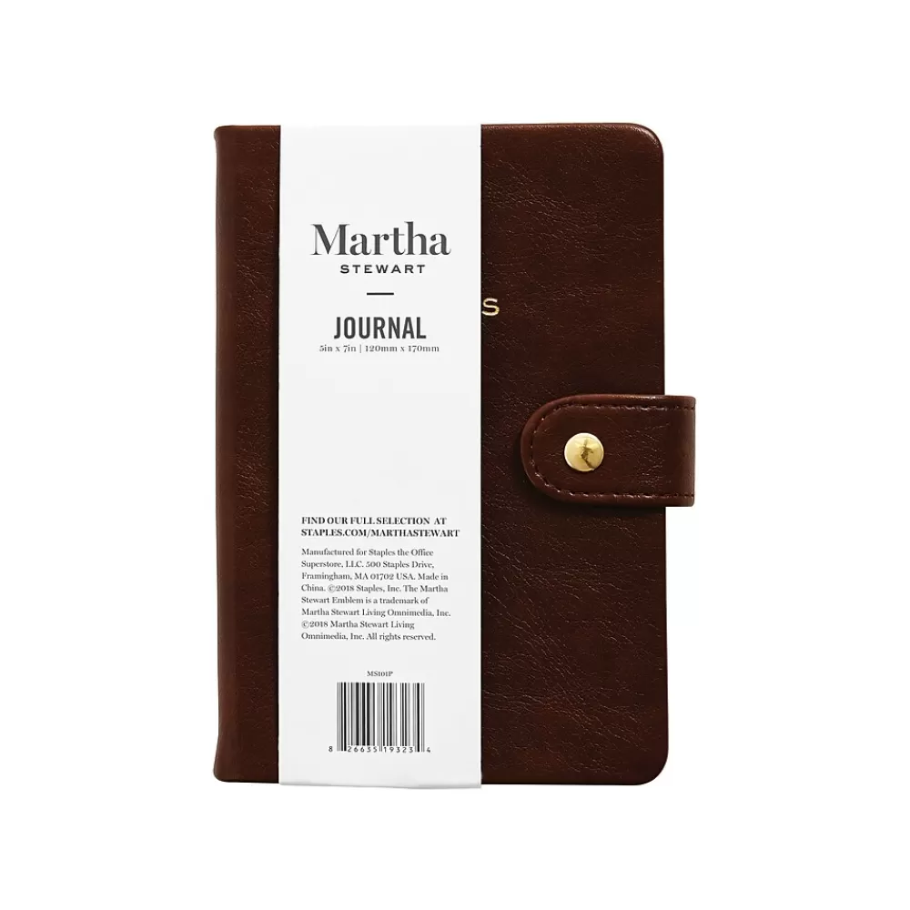 Martha Stewart Journals<Brown Faux Leather Journal (MS101P)