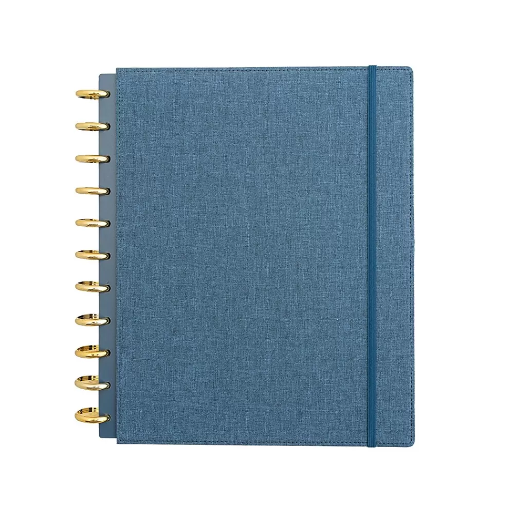 Martha Stewart Notebooks<Customizable Notebook, 9.5" x 11.38", Ruled, 60 Sheets, Navy (MS110N)