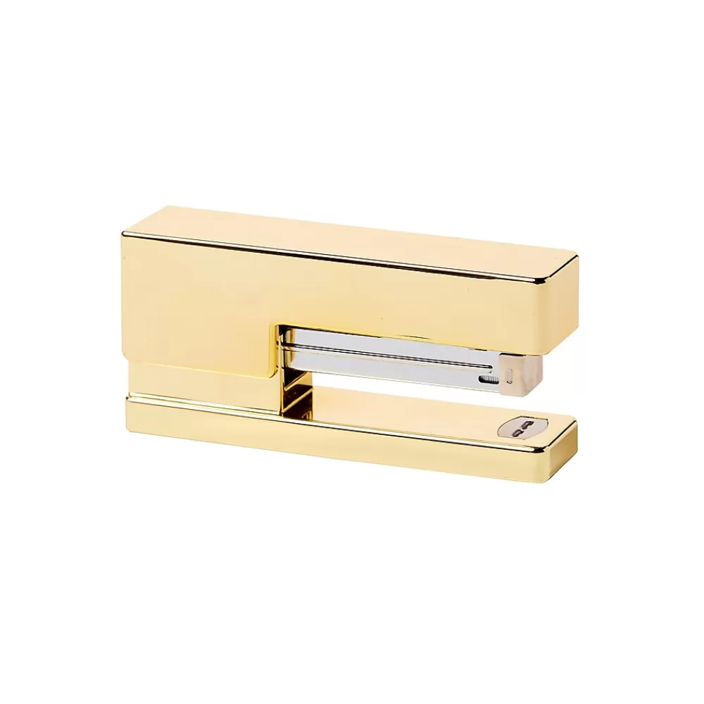 Martha Stewart Staplers<Desktop Stapler, 40 Sheet Capacity, Shiny Gold (MS107S)