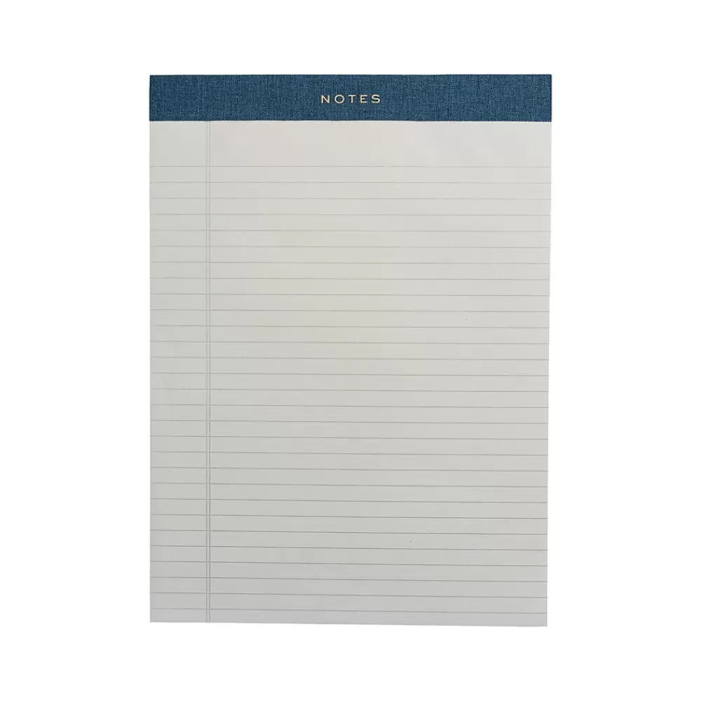 Martha Stewart Notepads<Notepad, 8.5" x 11.75", College-Ruled, Navy, 50 Sheets/Pad (MS110L)