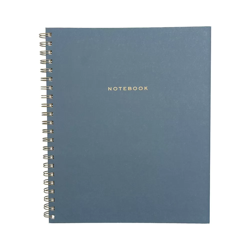 Martha Stewart Subject Notebooks<5-Subject Subject Notebooks, 9.25" x 11.25", Narrow Ruled, 120 Sheets, Blue (MS110M)