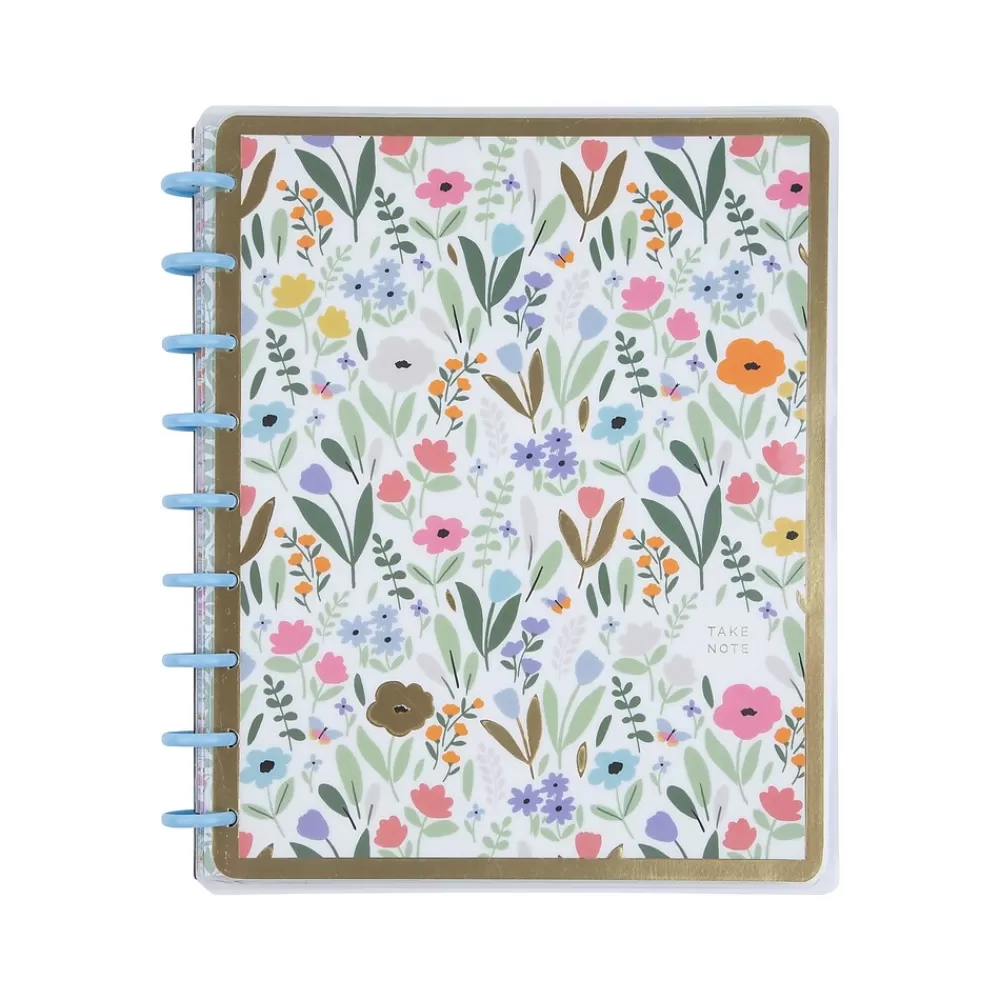 Me & My Big Ideas Notebooks<Happy Notes Soft Florals Notebook, 7" x 9.25", Dotted, 60 Sheets, Multicolor (NPC-070)