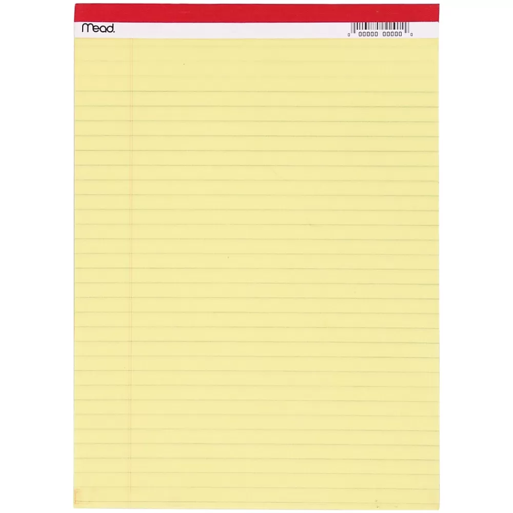 Mead Notepads<Standard Legal Pad, 8.5" x 11.75", 50 Sheets/Pad, 12 Pads (MEA59610-12)