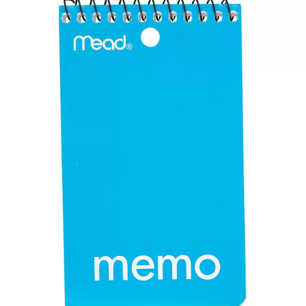 Mead Subject Notebooks<1-Subject Notebooks, 3" x 5", College Ruled, 60 Sheets, Assorted Colors (45354)