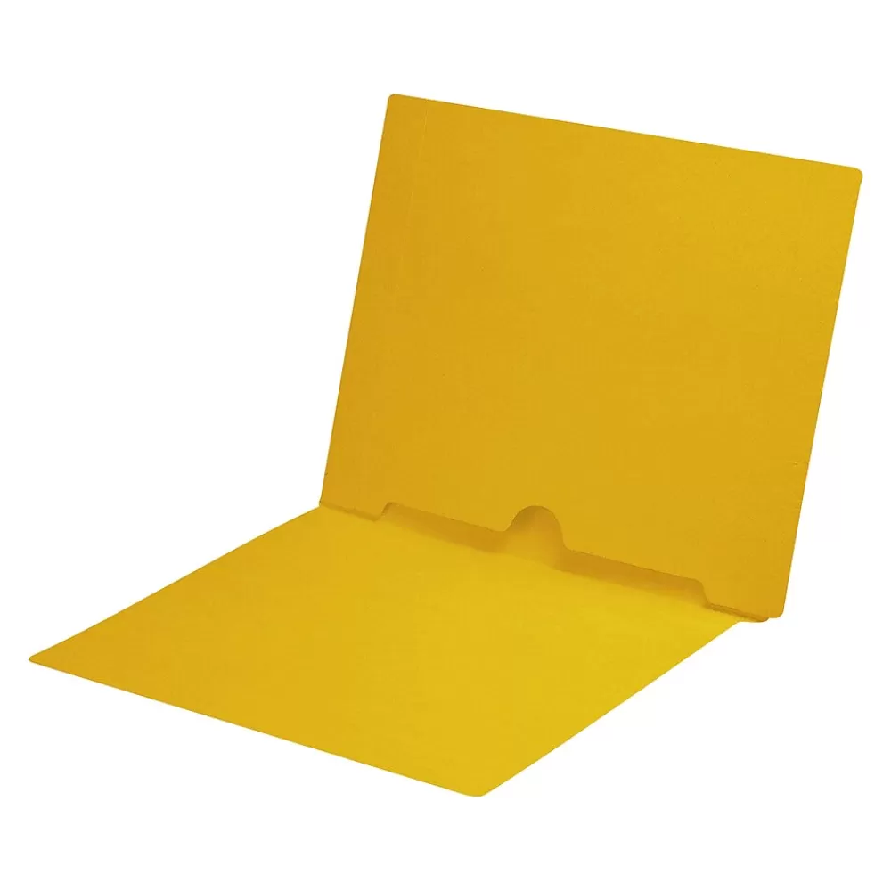 Medical Arts Press File Folders<End Tab File Folder, Straight Cut, Letter-Size, Yellow, 50/Box (S-09017-YLW)