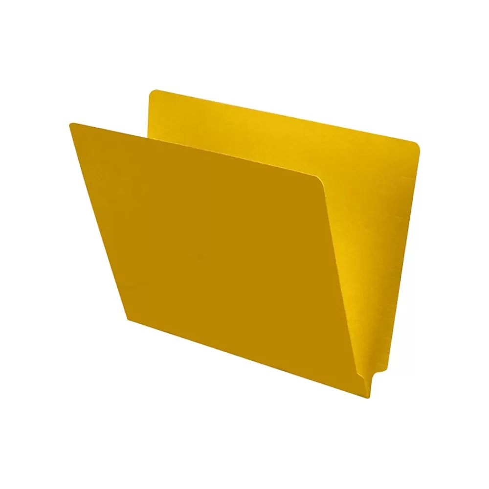 Medical Arts Press File Folders<End Tab File Folder, Straight Cut, Letter-Size, Yellow, 100/Box (S-09241-YLW)