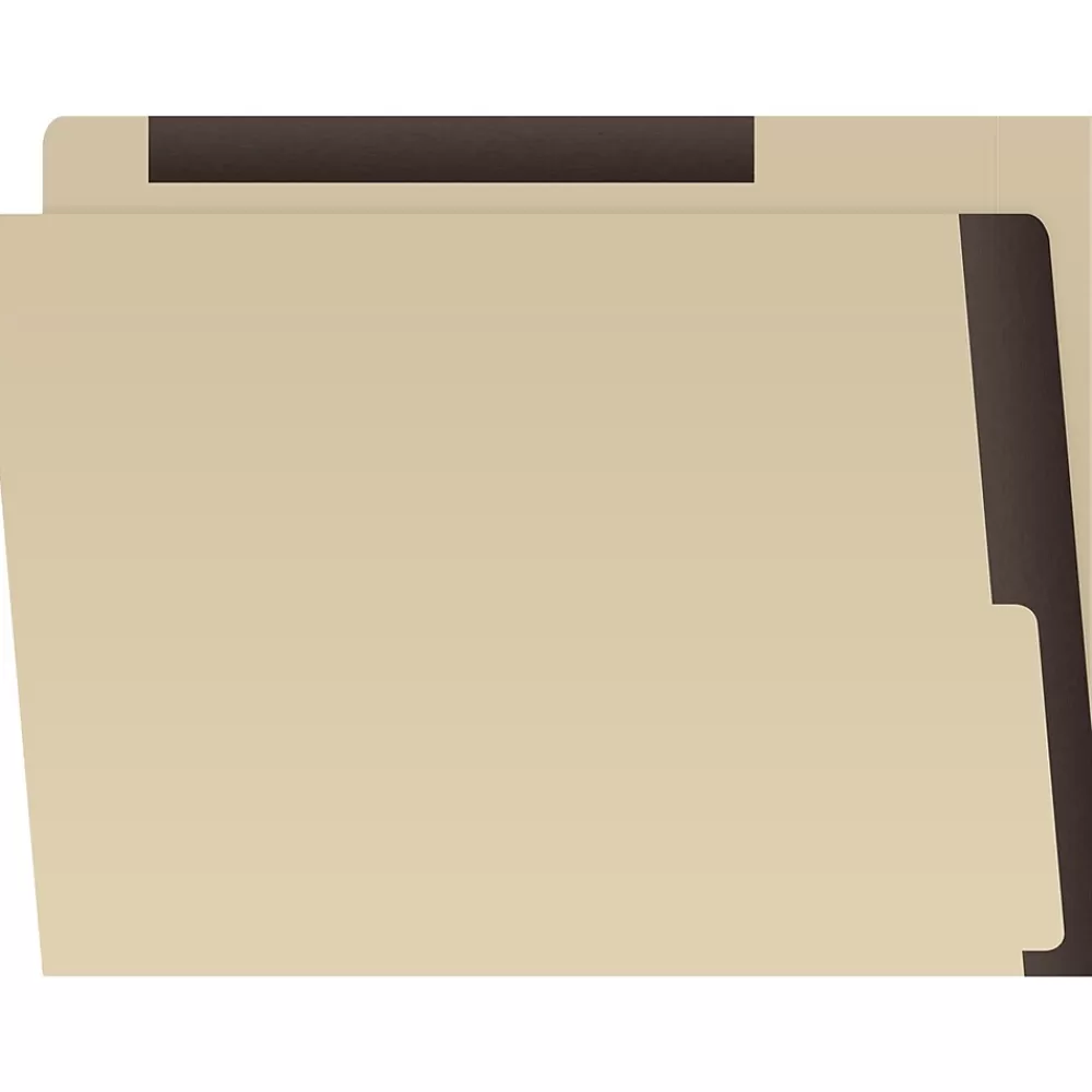 Medical Arts Press File Folders<Heavy-Duty End Tab File Folder, Straight Cut, Letter-Size, Manila, 50/Box (S-09466-BLK)