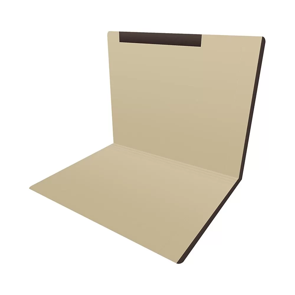 Medical Arts Press File Folders<Heavy-Duty End Tab File Folder, Straight Cut, Letter-Size, Manila, 50/Box (S-09466-BLK)