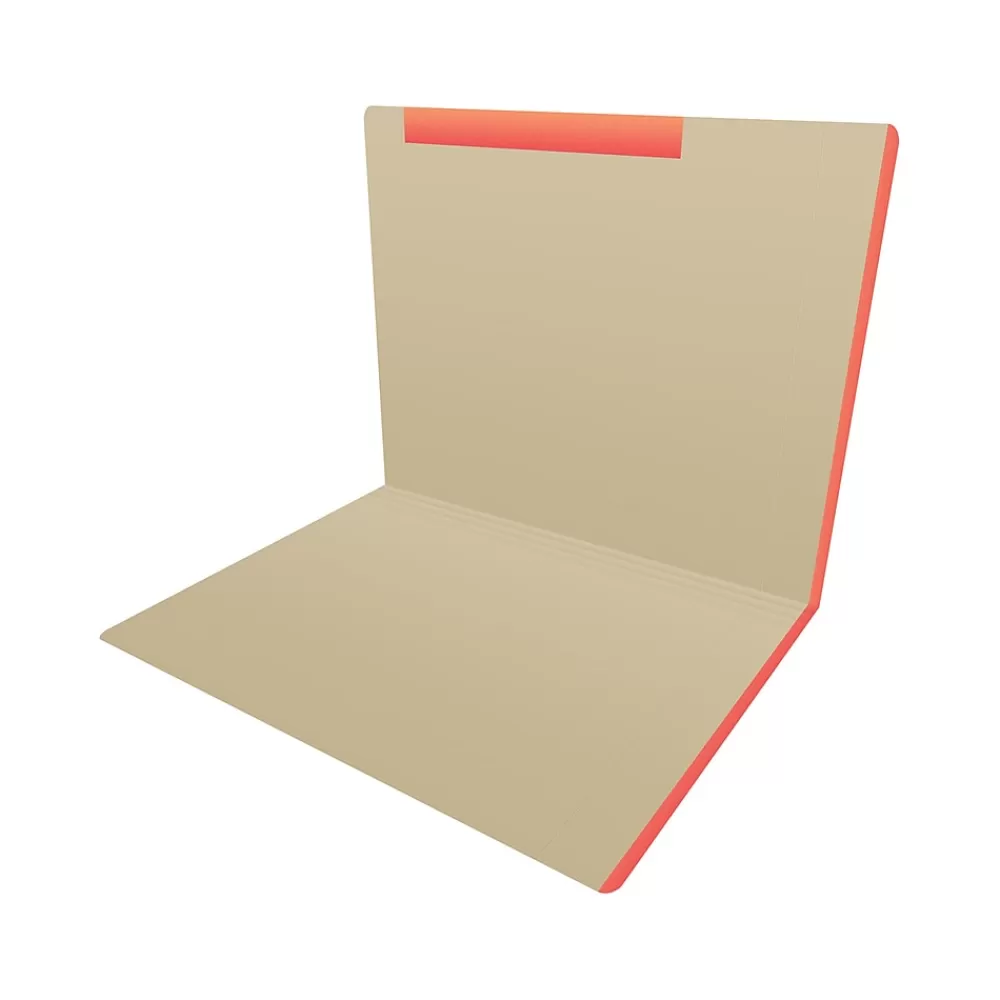 Medical Arts Press File Folders<Heavy-Duty End Tab File Folder, Straight Cut, Letter-Size, Manila, 50/Box (S-09466-ORG)