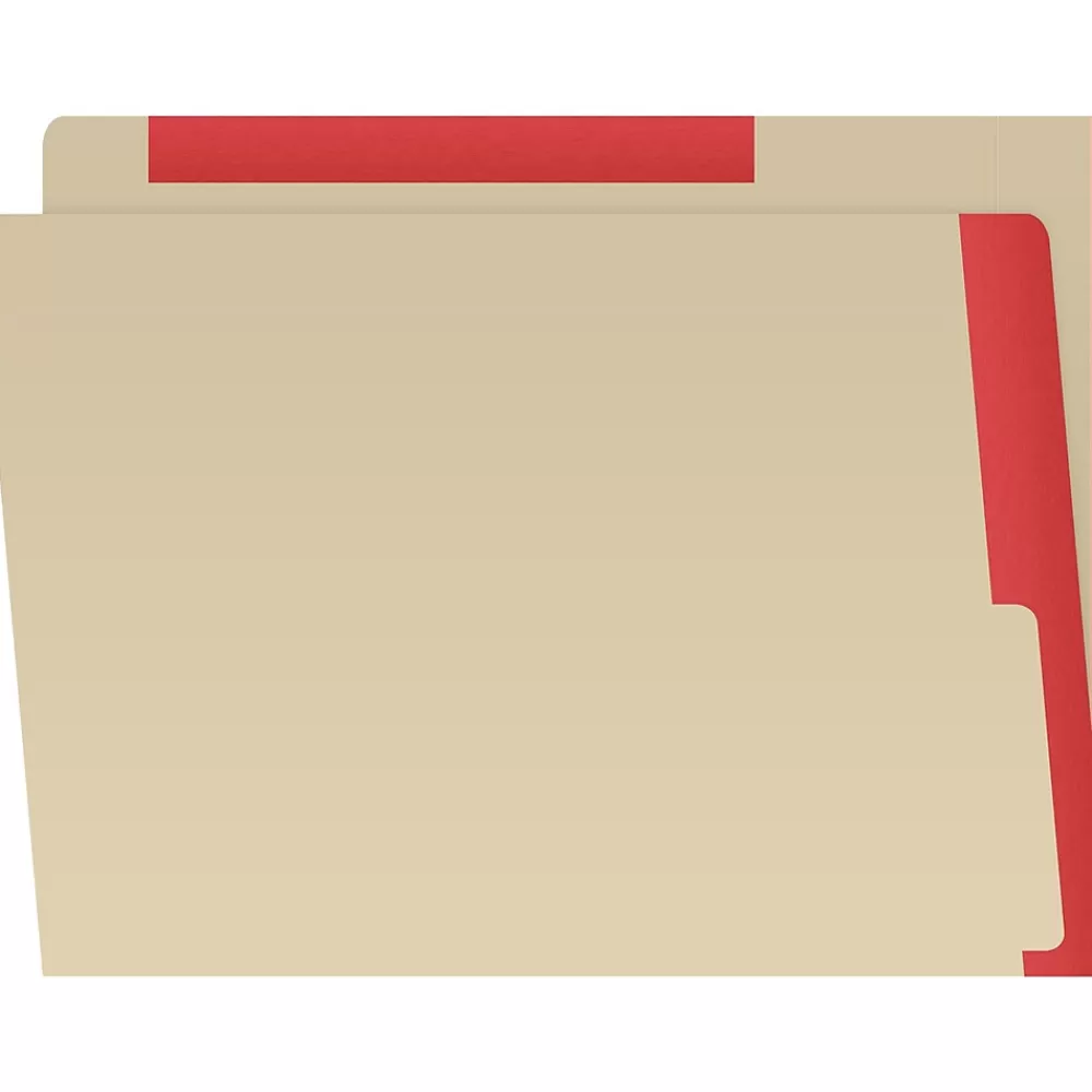 Medical Arts Press File Folders<Heavy-Duty End Tab File Folder, Straight Cut, Letter-Size, Manila, 50/Box (S-09466-RED)