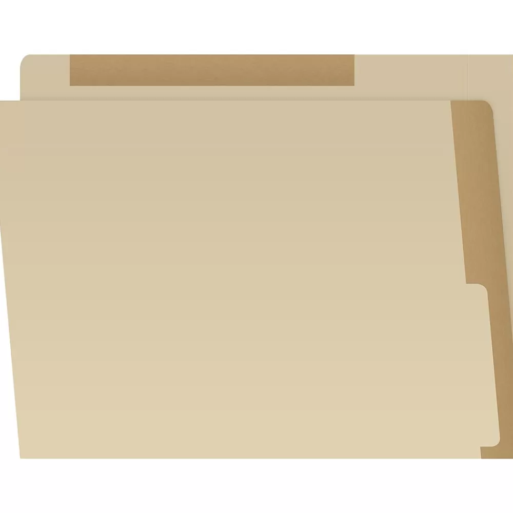 Medical Arts Press File Folders<Heavy-Duty End Tab File Folder, Straight Cut, Letter-Size, Manila, 50/Box (S-09466-TAN)