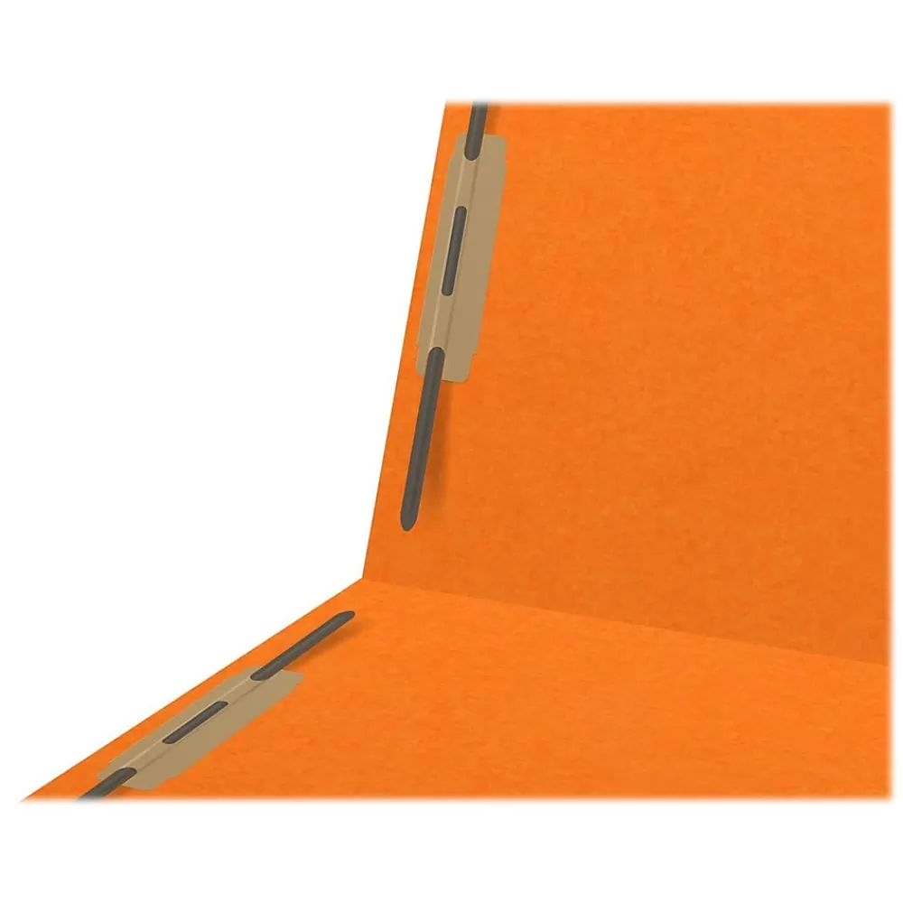 Medical Arts Press File Folders<Heavy-Duty End Tab File Folder, Straight Cut, Letter-Size, Orange, 40/Box (S-09459-ORG)