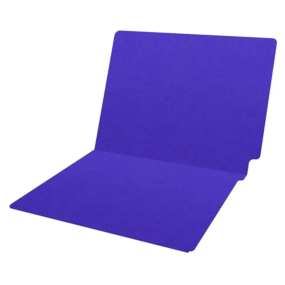 Medical Arts Press File Folders<Heavy-Duty End Tab File Folder, Straight Cut, Letter-Size, Purple, 40/Box (S-09458-PRP)