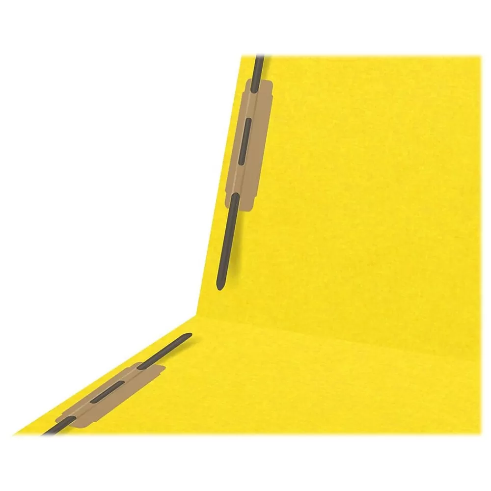 Medical Arts Press File Folders<Heavy-Duty End Tab File Folder, Straight Cut, Letter-Size, Yellow, 40/Box (S-09459-YLW)
