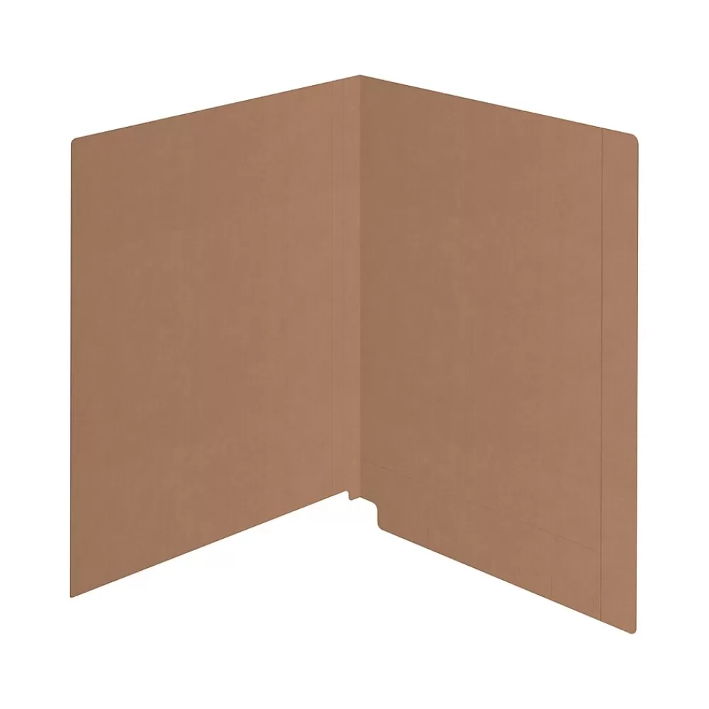 Medical Arts Press File Folders<Kardex Match Reinforced End Tab File Folder, Straight Cut, Letter Size, Brown Kraft, 100/Box (S-09482-BRN)