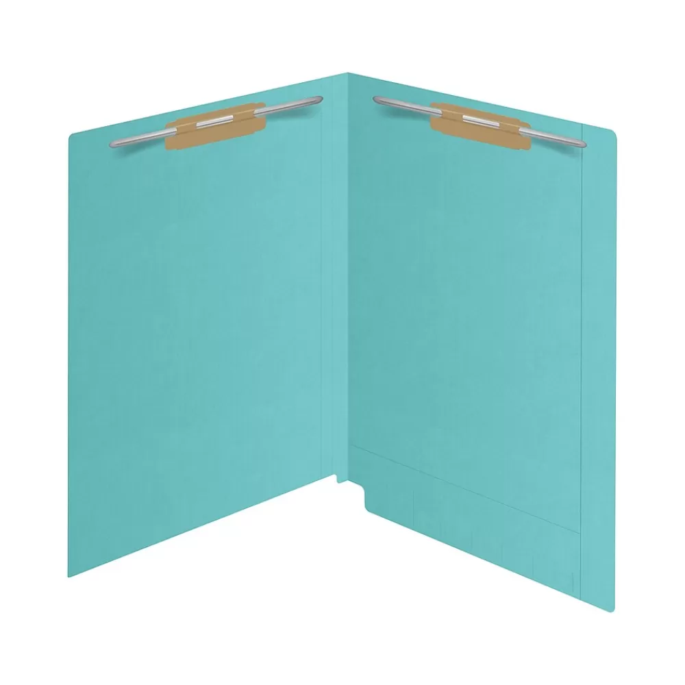 Medical Arts Press File Folders<Kardex Match Reinforced End Tab File Folder, Straight Cut, Letter Size, Light Blue, 50/Box (S-09484-LBL)