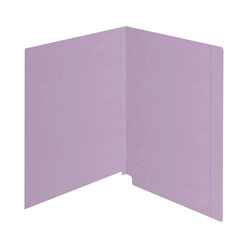Medical Arts Press File Folders<Kardex Match Reinforced End Tab File Folder, Straight Cut, Letter Size, Purple, 100/Box (S-09482-PRP)