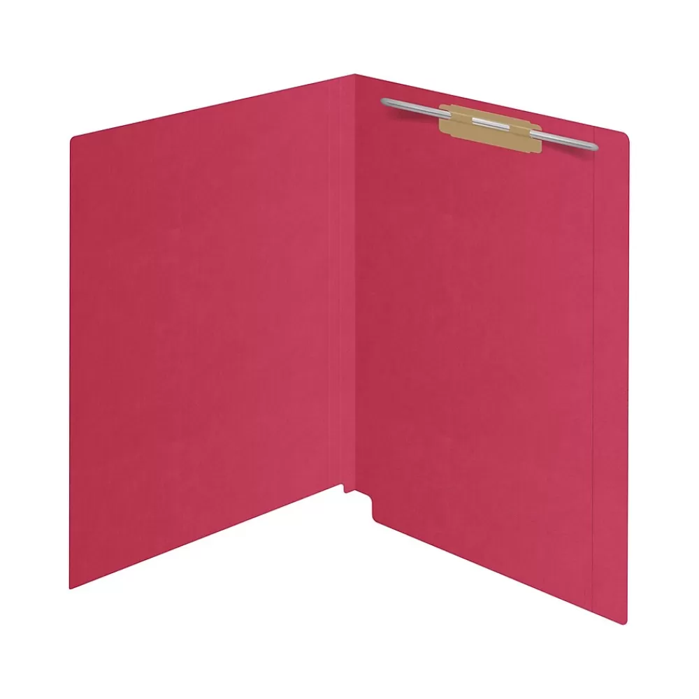 Medical Arts Press File Folders<Kardex Match Reinforced End Tab File Folder, Straight Cut, Letter Size, Red, 50/Box (S-09483-RED)