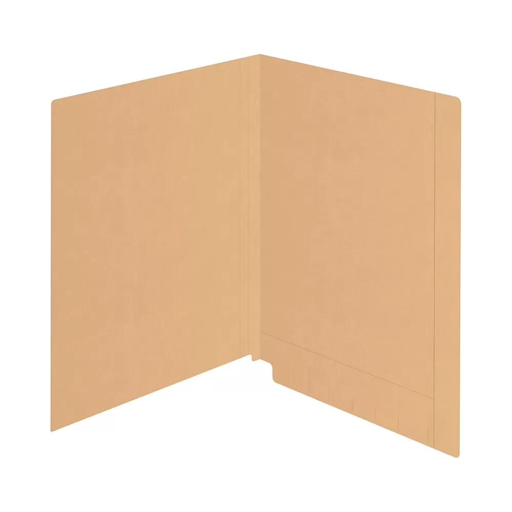 Medical Arts Press File Folders<Kardex Match Reinforced End Tab File Folder, Straight Cut, Letter Size, Tan, 100/Box (S-09482-TAN)