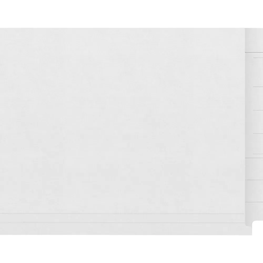 Medical Arts Press File Folders<Kardex Match Reinforced End Tab File Folder, Straight Cut, Letter Size, White, 50/Box (S-09484-WHT)