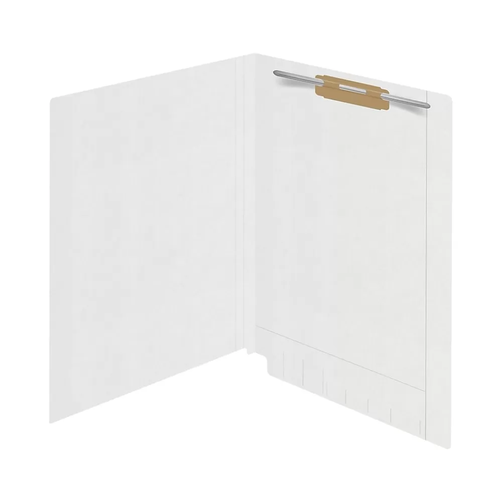 Medical Arts Press File Folders<Kardex Match Reinforced End Tab File Folder, Straight Cut, Letter Size, White, 50/Box (S-09483-WHT)